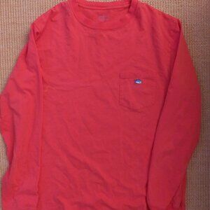 Southern Tide Men's Large Long Sleeve Tee (Salmon Red)